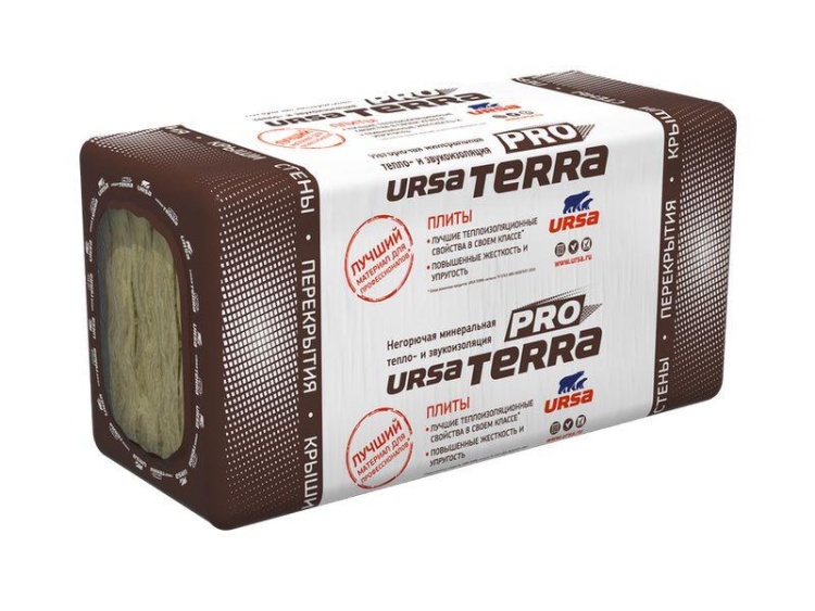 Утеплитель Ursa Terra Pro 34 PN 1250х610х130 мм, 8 шт. в уп