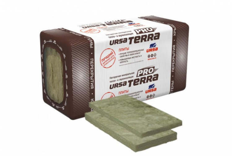 Утеплитель Ursa Terra Pro 34 PN 1000х610х100 мм, 12 шт. в уп